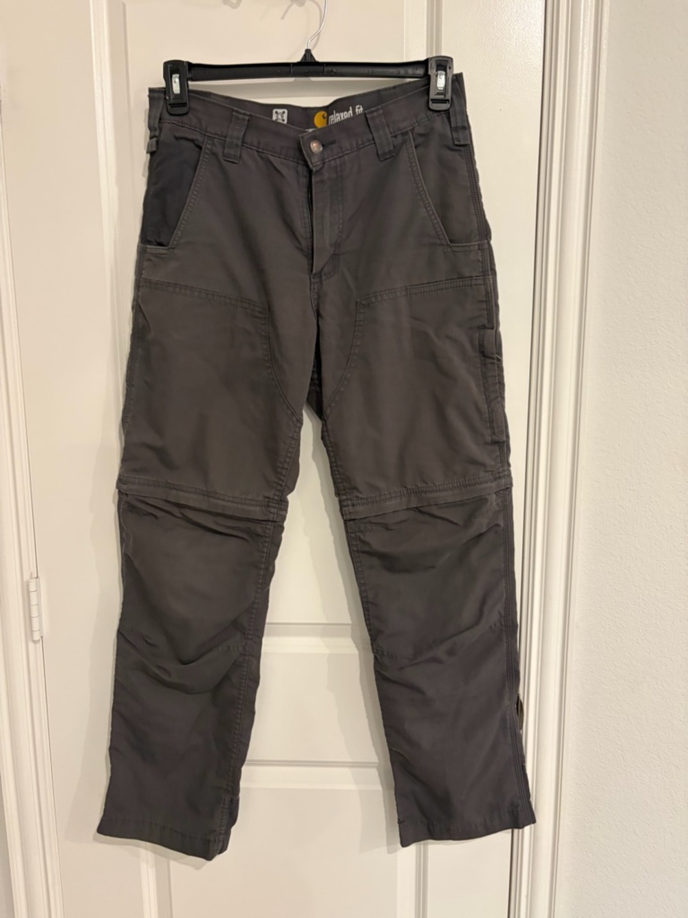 Men's Carhartt  Gray Cargo Work Pants -